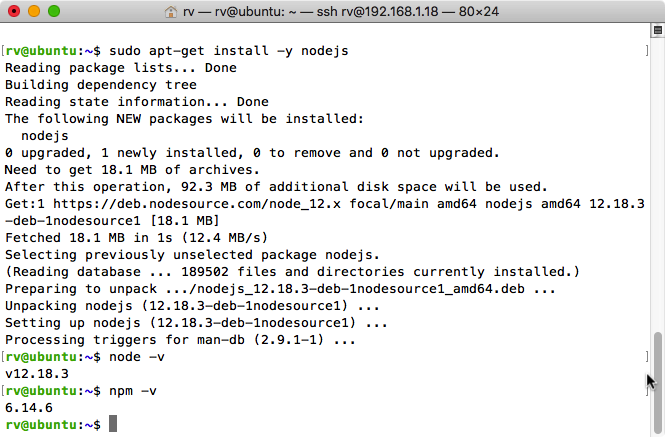 install nodejs on amazon linux